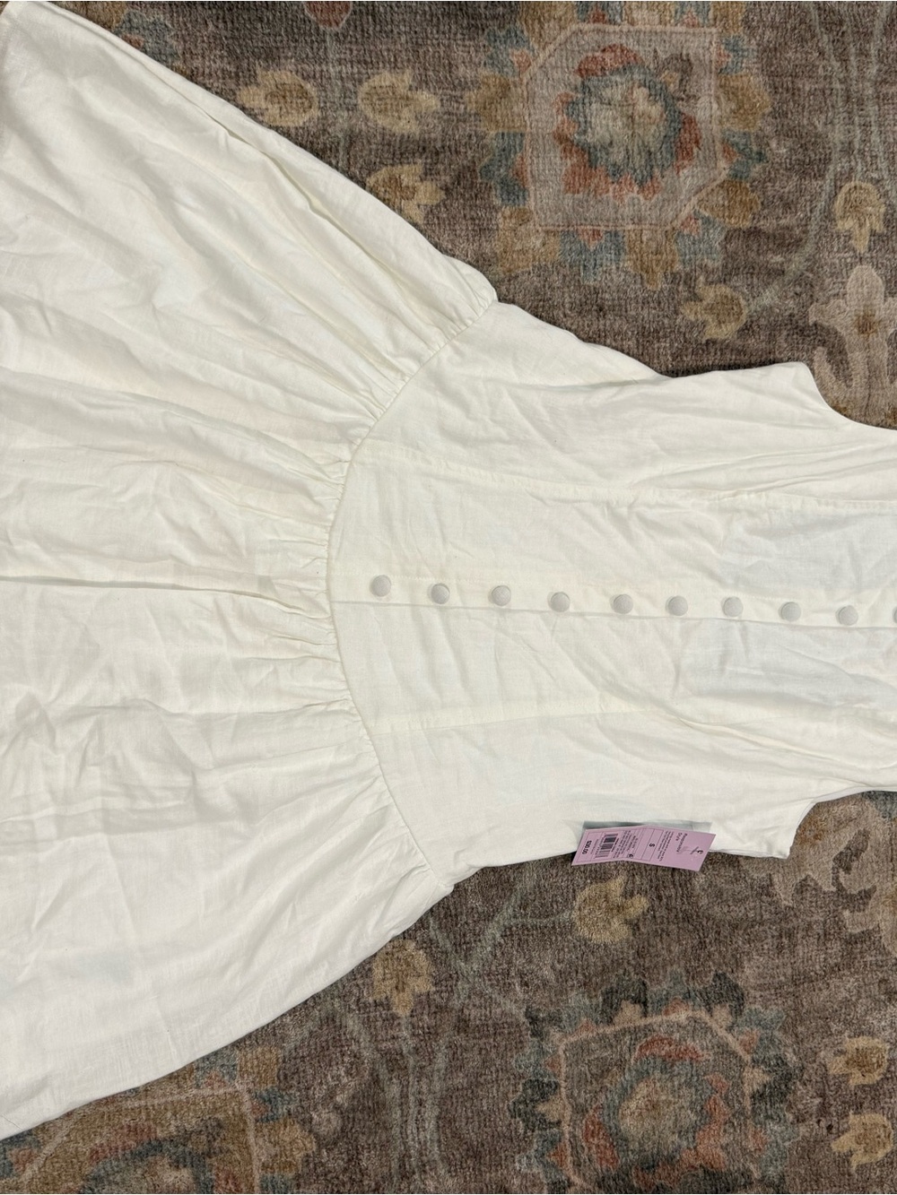 Target White Button-Front Summer Dress